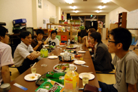 らてんぽに移動して懇親会。お酒なしの健全な会でした（笑）